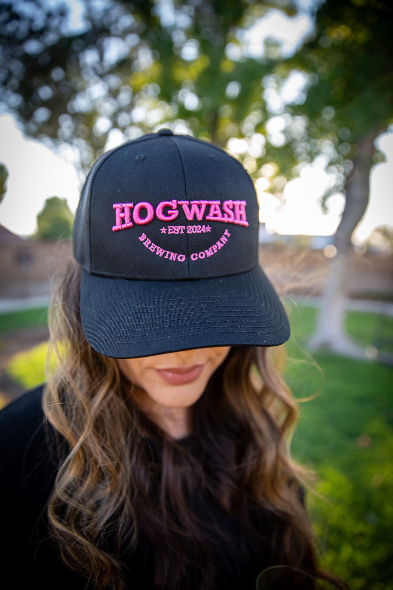 Hogwash Hat (Black/ Pink) Hogwash Brewing Company