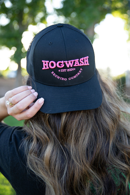 Hogwash Hat (Black/ Pink)