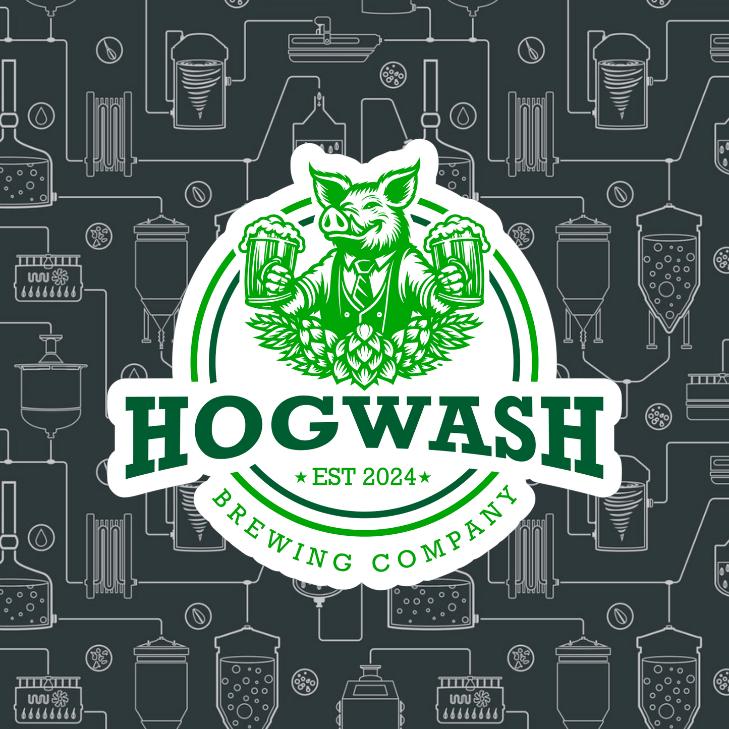 Hogwash Brewing Co Sticker