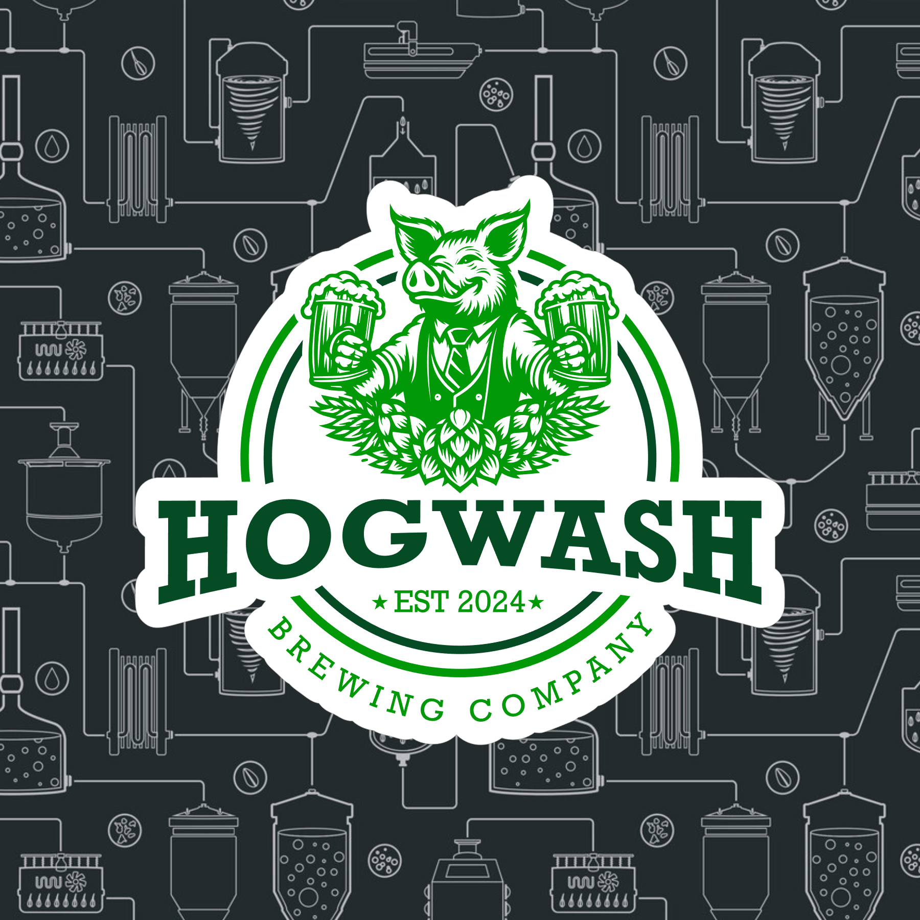 Hogwash Brewing Co Sticker